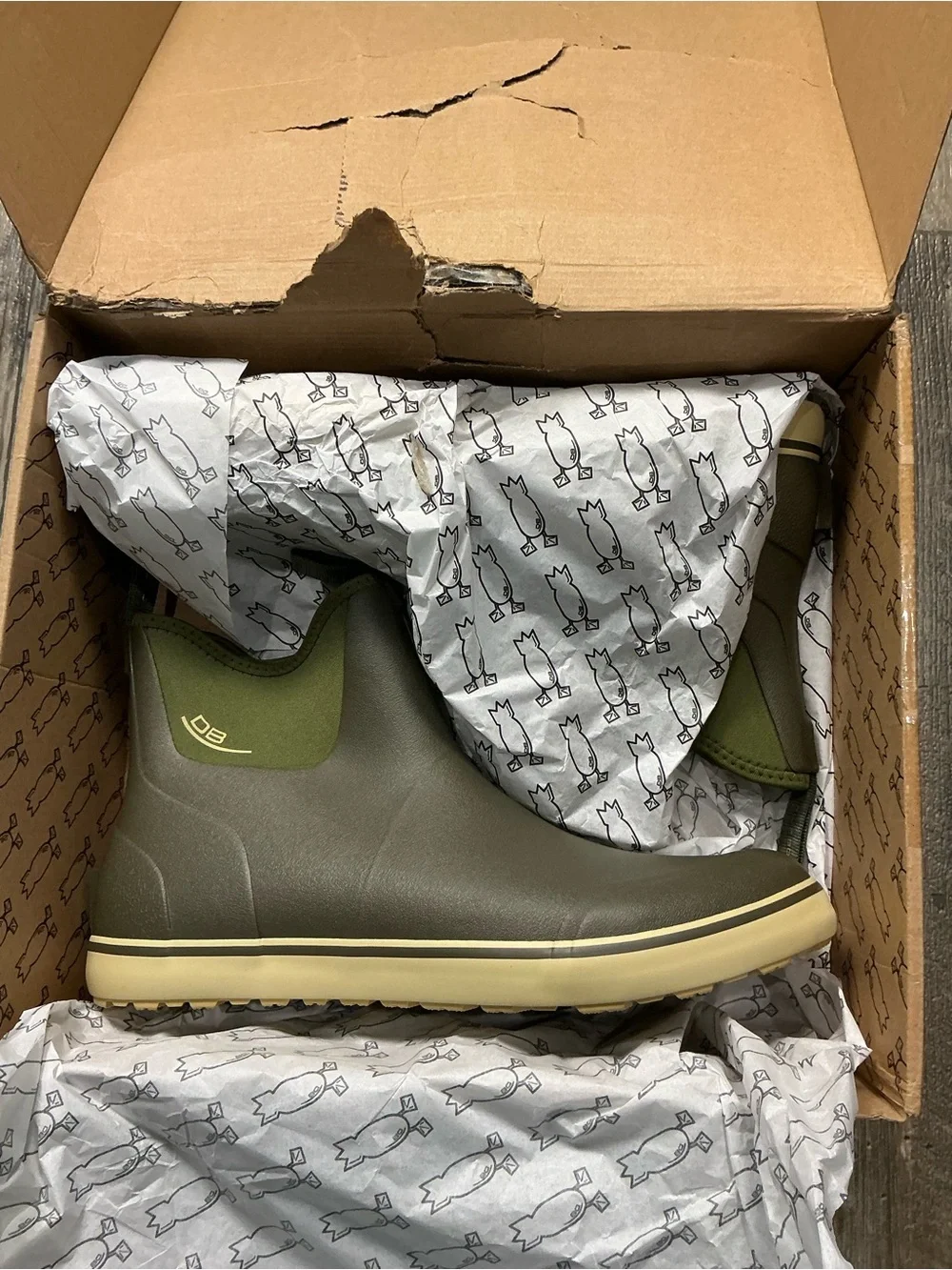Waterproof Brown Chelsea-Style Men’s Rain & Snow Boots Size 13